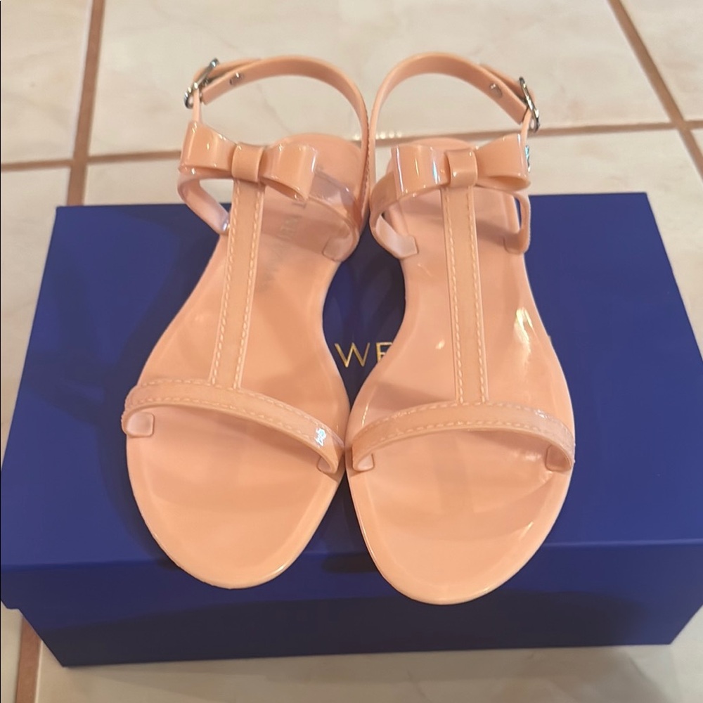 NWT Stuart Weitzman Mellie Bow Jelly size 8
